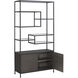 Stamos Black / Charcoal Grey Bookcase